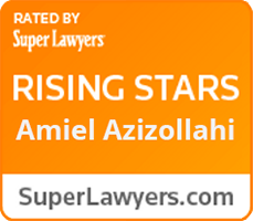 Rising Stars Super Lawyers certificate for Amiel Azizollahi.